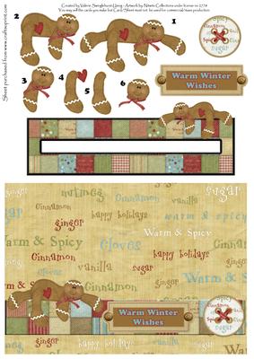 Warm Winter Wishes Penny Slider Card Front