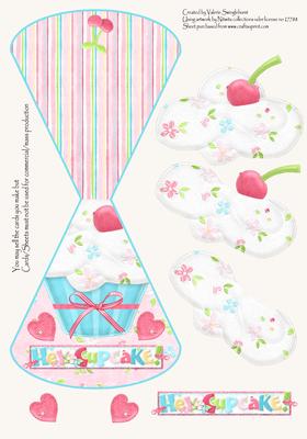 Hey Cupcake Pretty Pink Wobble Card