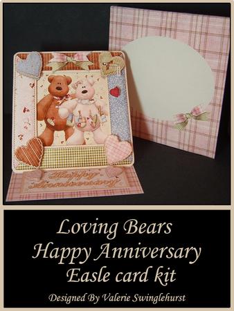 Loving Bears Anniversary Easle Card Kit with Envie