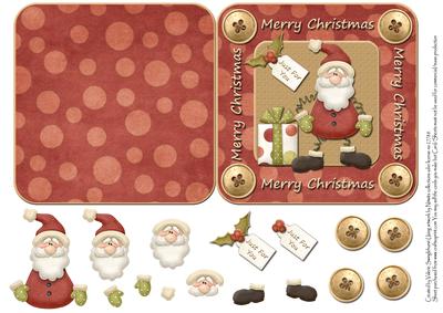 Just for You from Santa Quick Cut and Fold Card