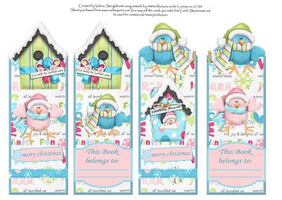 Love Builds the Warmest Nests Christmas Bookmarks