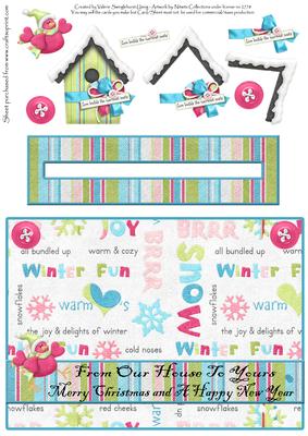 From Our House to Yours Cute Bird Penny Slider