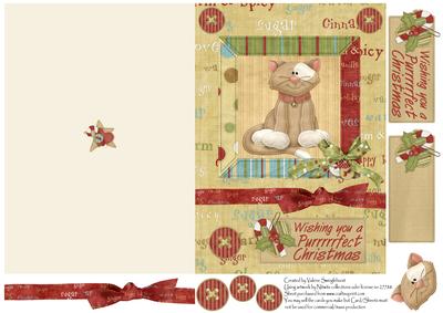 Wishing You a Purrrrrfect Christmas Quick Card