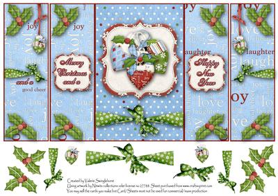 Christmas Baubles Gatefold Card