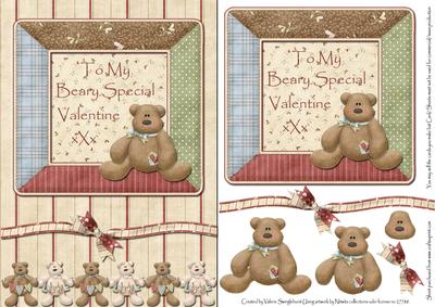 To My Beary Special Valentine Card Front