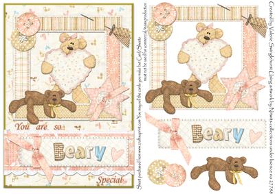 You Are So Beary Special Pink Card Front Various Occasions