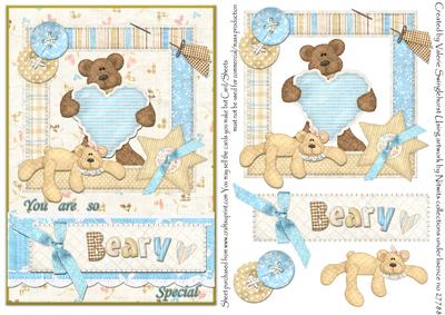 You Are So Beary Special Blue Card Front Various Occasions