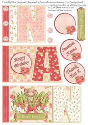 Nan Book Sheet with Various Sentiments