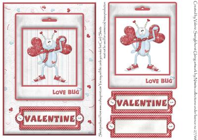 Love Bug Valentine Card Front