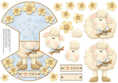 I Love Ewe Over the Edge Wobble Card