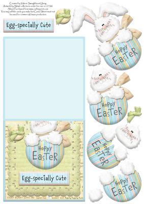 Egg-specially Cute Hoppy Easter Over the Edge Card