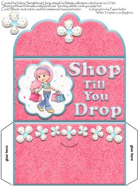 Shop Till You Drop Girls Money Wallet