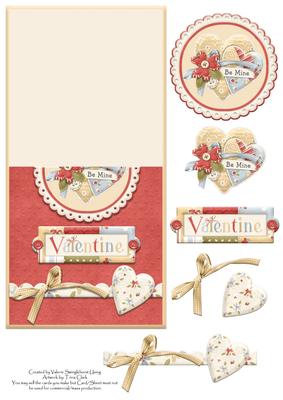 Valentines Day No Hole Over the Edge Card