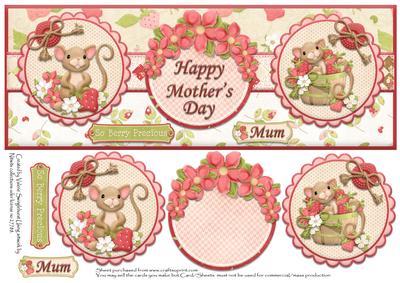 Happy Mother's Day So Berry Precious Mum Dl Card Front