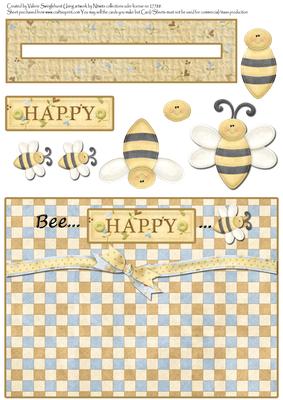 Bee Happy Bumble Penny Slider