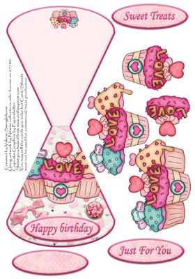 Lovecakes Just for You Over the Edge Wobble Card