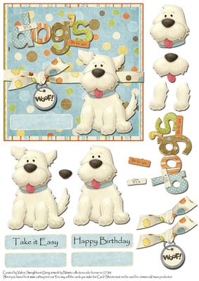 Happy Birthday Its a Dog's Life for Sure Card Front