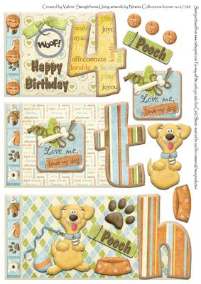Number Book for a 4th Birthday