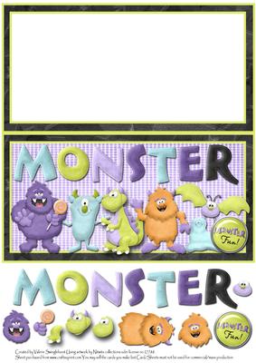 Have Some Monster Fun Dl Cut and Fold with Decoupage