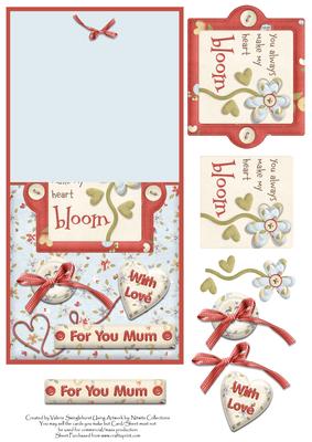 With Love for You Mum No Hole Over the Edge Card