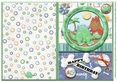 Happy Birthday Dinosaur Quick Card