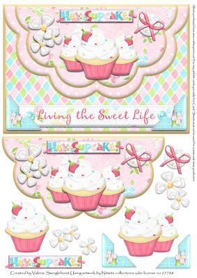 Double Scallop Envelope Card Front Living the Sweet Life