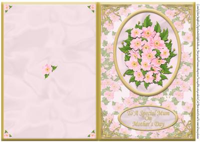 To Special Mum on Mother's Day Quick Card Pink/gold