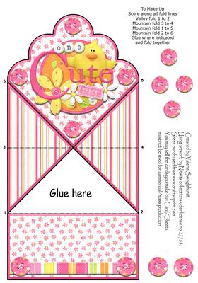One Cute Chick Scallop Diamond Top