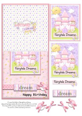 Dream Fairytale Dreams Happy Birthday No Hole Over the Edge