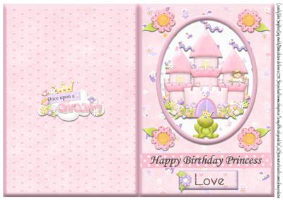 My Frog Prince Has Arrived Birthday Quick Cut and Fold Card