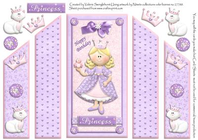 Happy Birthday Princess Theatre Fold Card