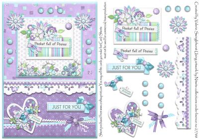 Pocket Full of Posies Just for You Friend Card Front