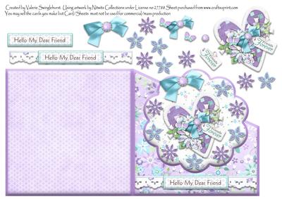 Hello My Dear Friend, Friends Forever Over Edge Card