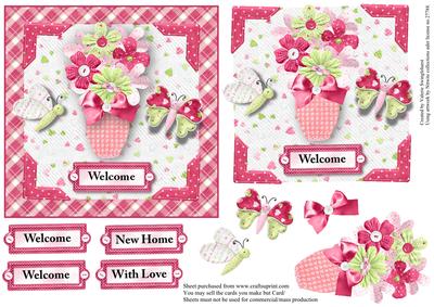 Flowers to Welcome You New Home Card Front