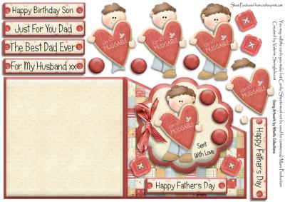 Oh So Huggable Fathers Day or Various Sentiments