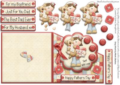 Sent with Love Father's Day Card + Various Sentiments