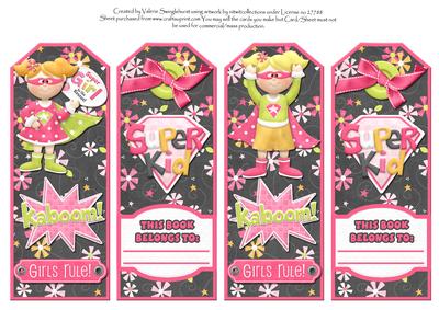 Girls Rule Kaboom Supergirl Bookmarks