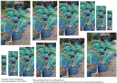 Fishermens Nets 2 on a Sheet Pyramid Toppers