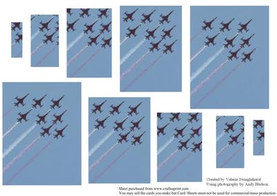 2 on a Sheet Aeroplane Display Team Pyramind Toppers
