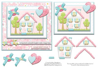 Loving Hearts & Joyful Laughter New Home Card Front