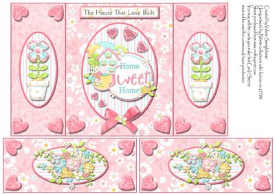 The House That Love Built Home Sweet Home Gatefold Card
