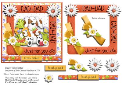 Just for You Dad Fresh Picked Gardening Dog