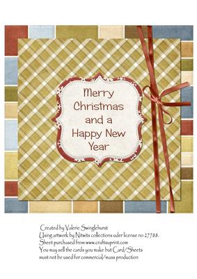 Insert for 8x8 Such Deer Friends Christmas Card Front