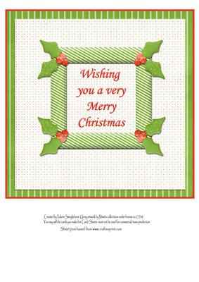 Insert for Reindeer Brings Gifts for You Quick Card Front