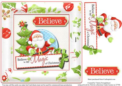 Believe in the Magic of Christmas Large Card Front