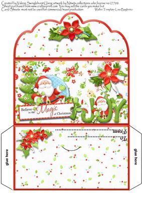 Santa Joy Belive in the Magic Christmas Money Wallet