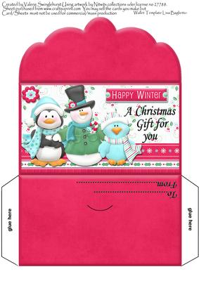 Happy Winter from Snowman & His Pals Money Wallet