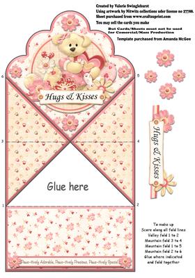 Hugs & Kisses Paws-itively Adorable Diamond Top Folded Card