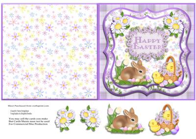 Happy Easter Quick Cut & Fold Card