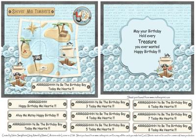 Shiver Me Timbers Ye Be the Birthday Boy (pirate Themed)